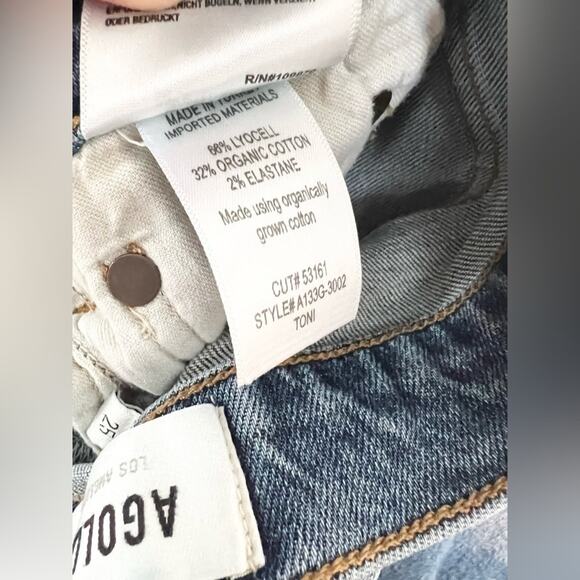 AGOLDE Toni Straight Ankle Jeans in Stratosphere Size 25 - Picture 6 of 10
